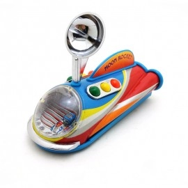 2023 Vintage Retro Moon Rocket Tin toys Classic Clockwork Wind Up Collection Tin Toy For Adult Kids Collectible Gift