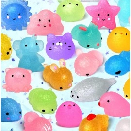 Colorful Squishies Mochi Anima Squishy Toys For Kids Antistress Ball Squeeze Party Favors Stress Relief Toys For Birthday